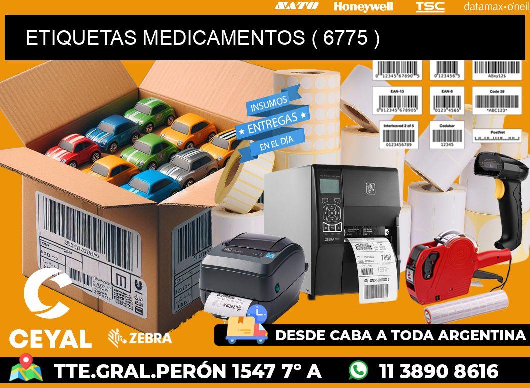 ETIQUETAS MEDICAMENTOS ( 6775 )