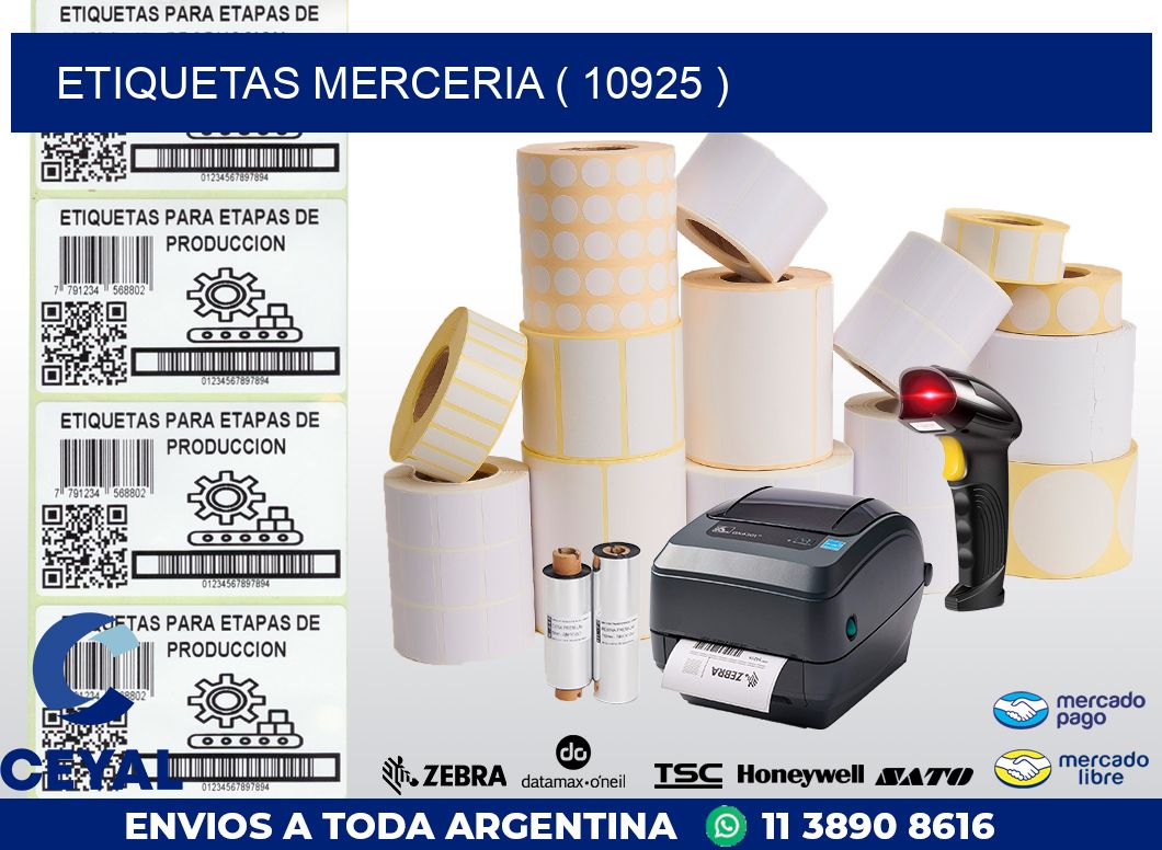 ETIQUETAS MERCERIA ( 10925 )