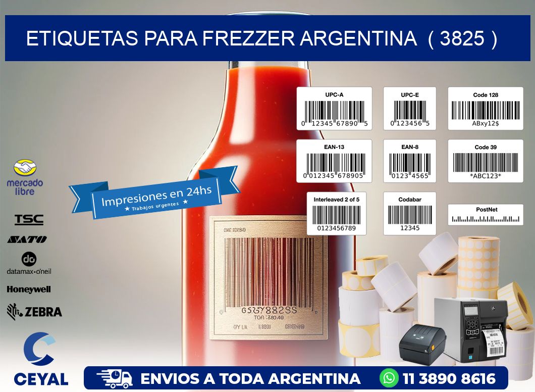 ETIQUETAS PARA FREZZER ARGENTINA  ( 3825 )