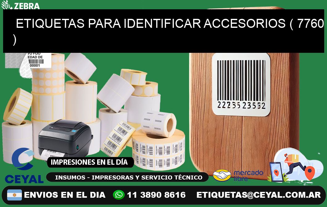 ETIQUETAS PARA IDENTIFICAR ACCESORIOS ( 7760 )