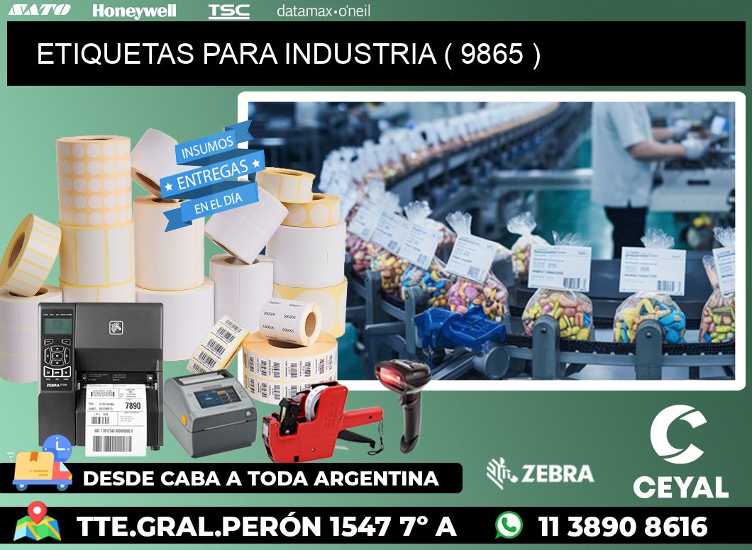 ETIQUETAS PARA INDUSTRIA ( 9865 )