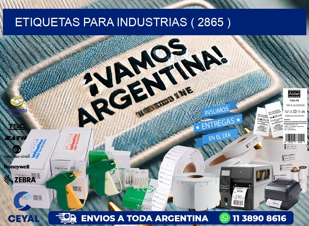 ETIQUETAS PARA INDUSTRIAS ( 2865 )