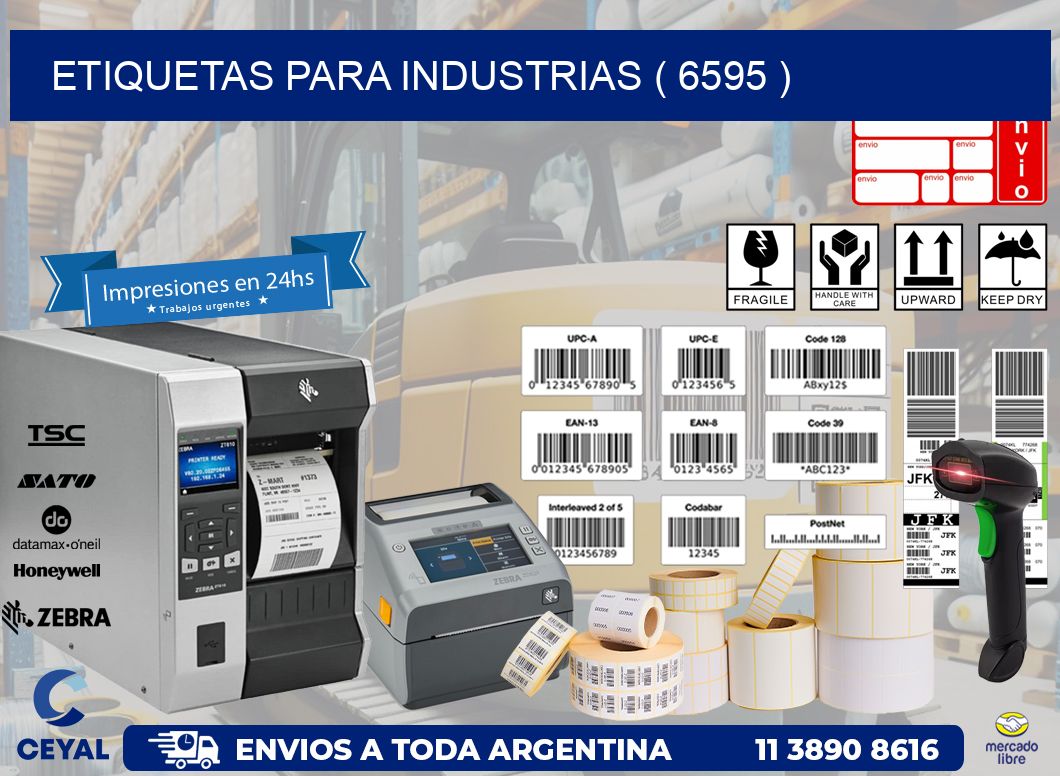 ETIQUETAS PARA INDUSTRIAS ( 6595 )