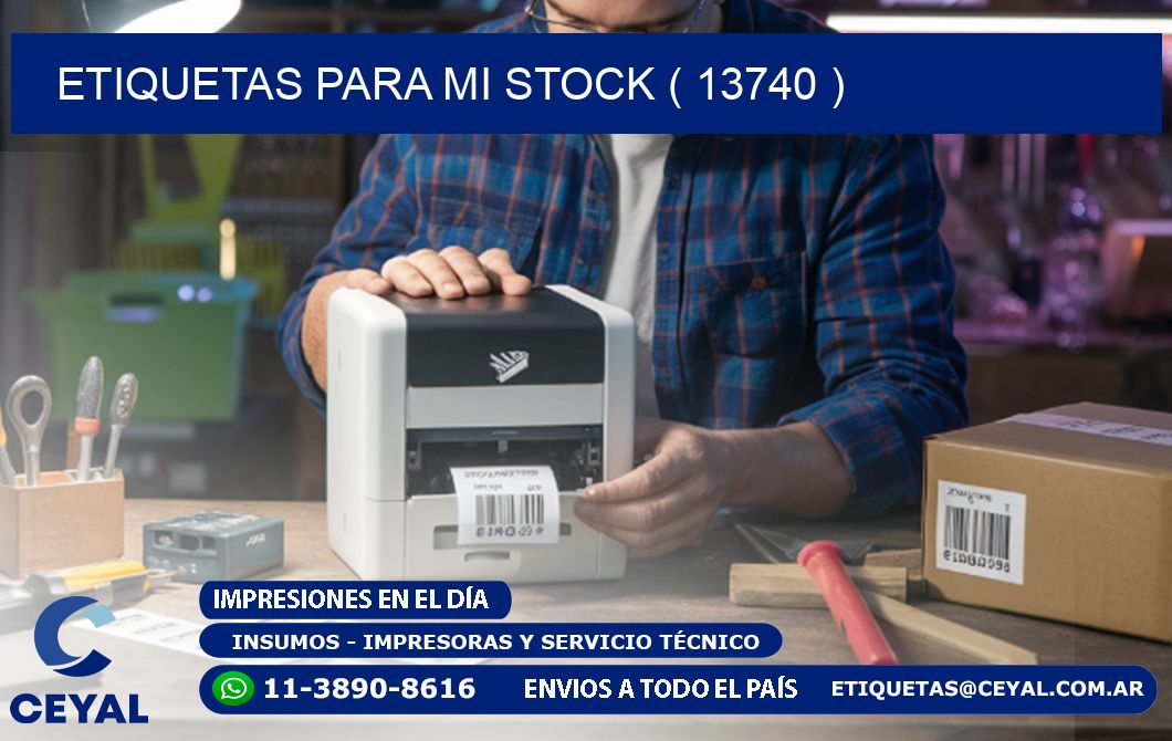 ETIQUETAS PARA MI STOCK ( 13740 )