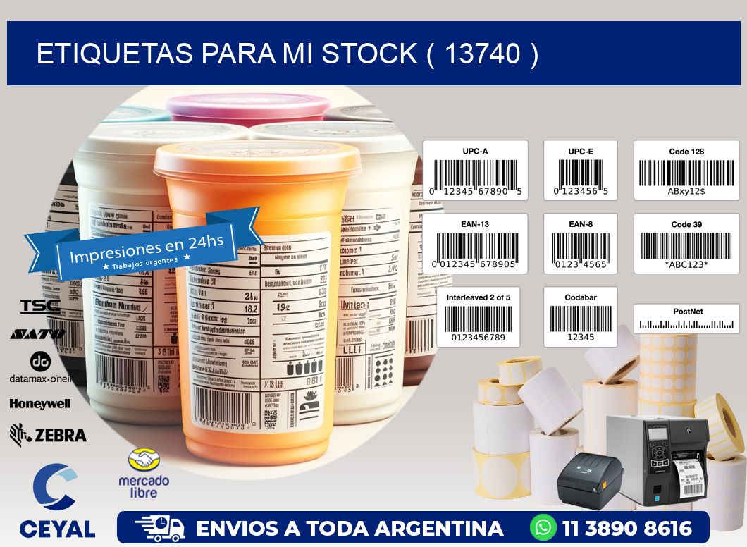 ETIQUETAS PARA MI STOCK ( 13740 )