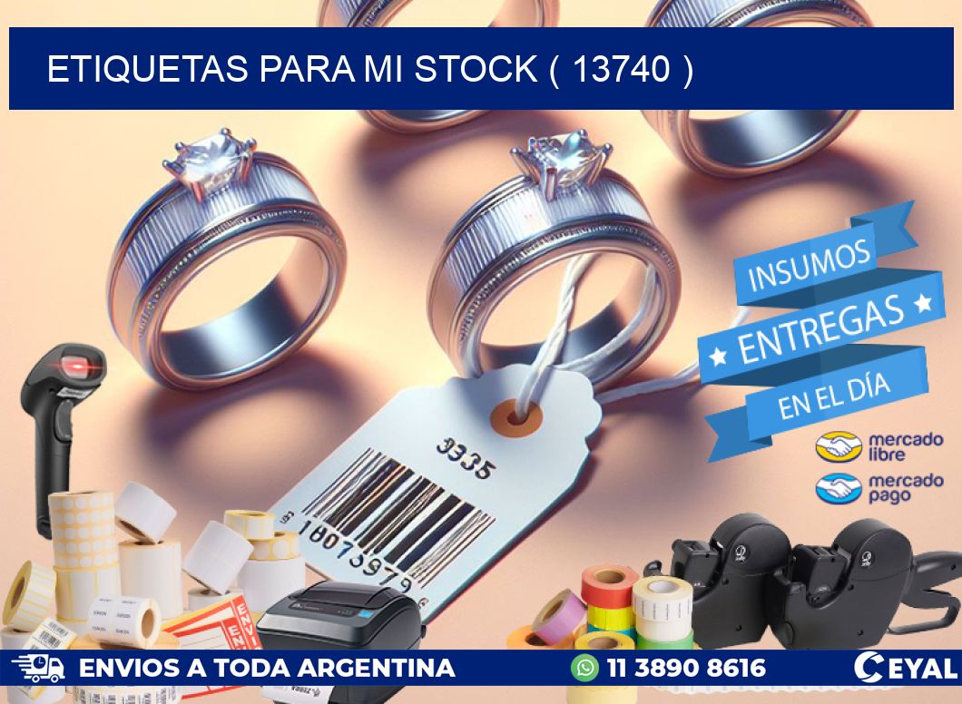 ETIQUETAS PARA MI STOCK ( 13740 )