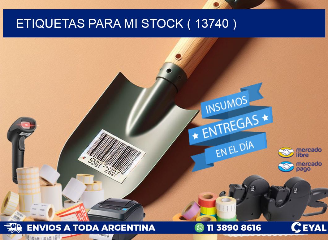 ETIQUETAS PARA MI STOCK ( 13740 )