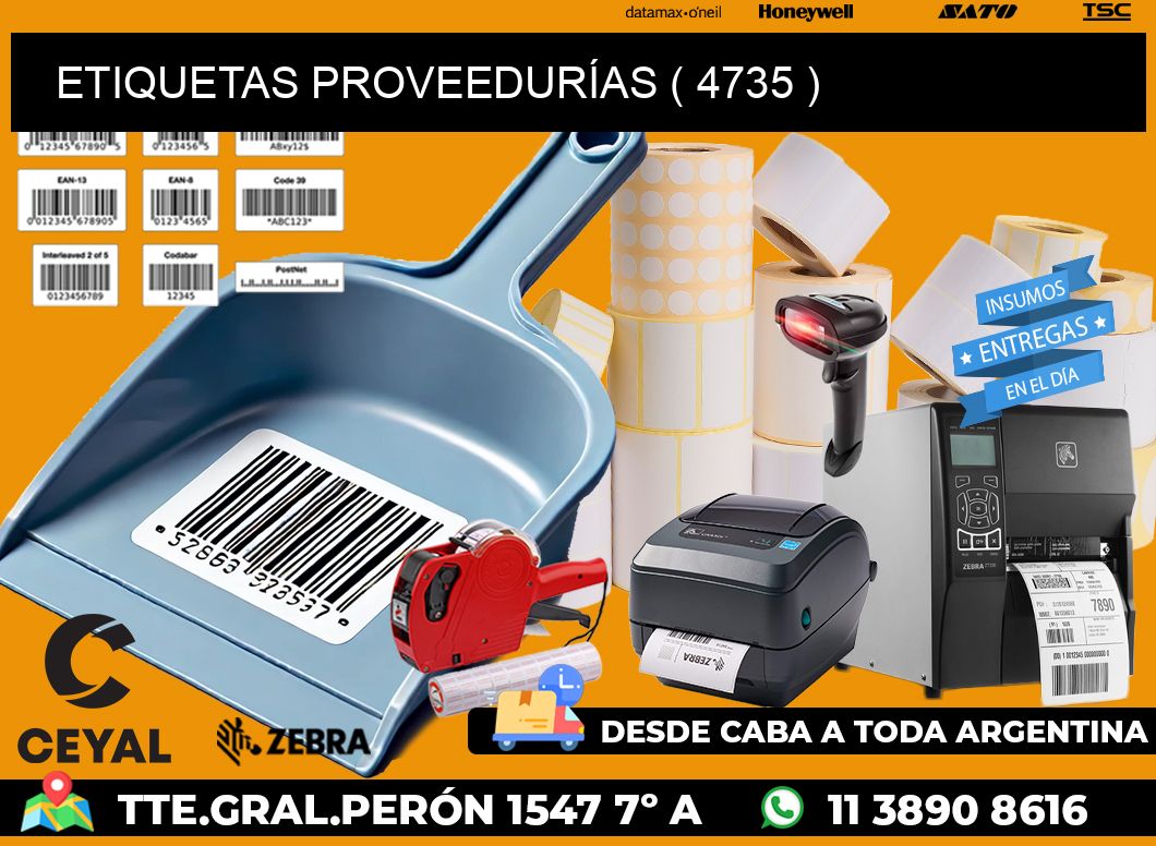 ETIQUETAS PROVEEDURÍAS ( 4735 )