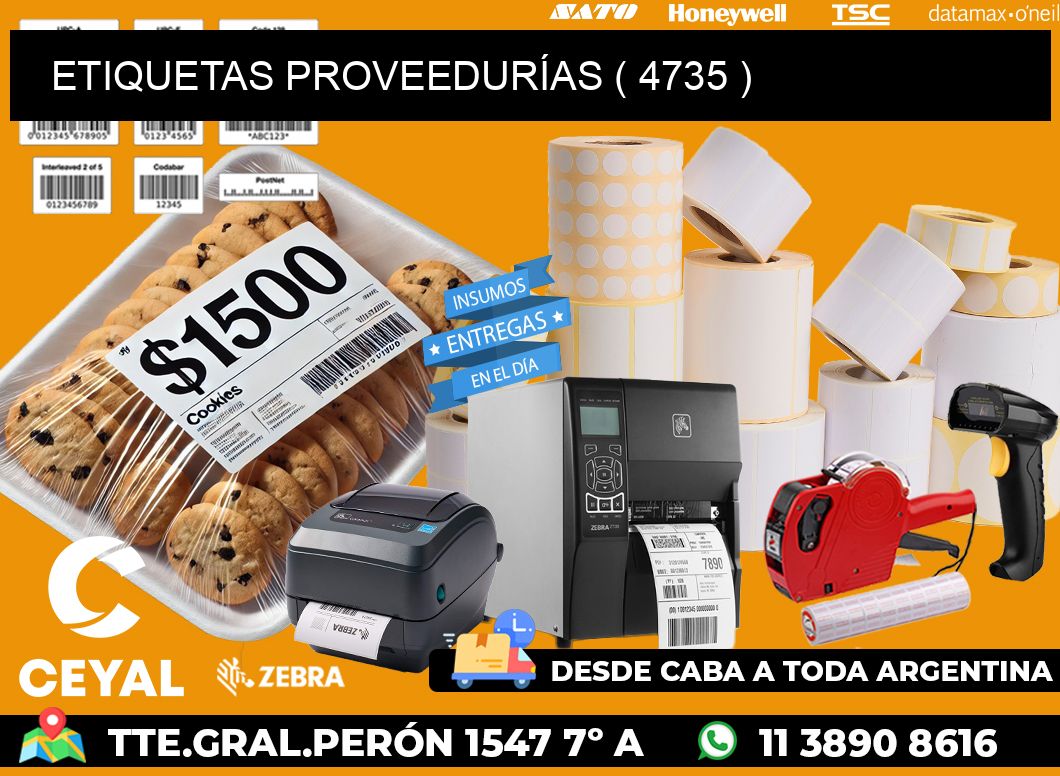 ETIQUETAS PROVEEDURÍAS ( 4735 )