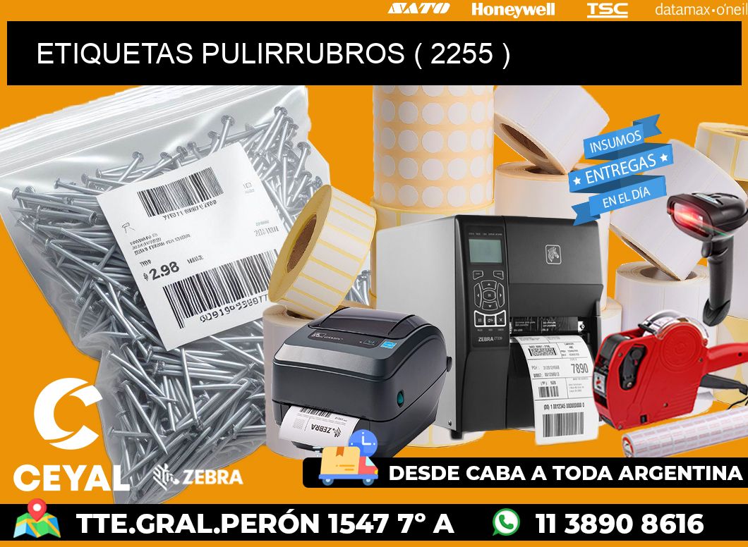 ETIQUETAS PULIRRUBROS ( 2255 )