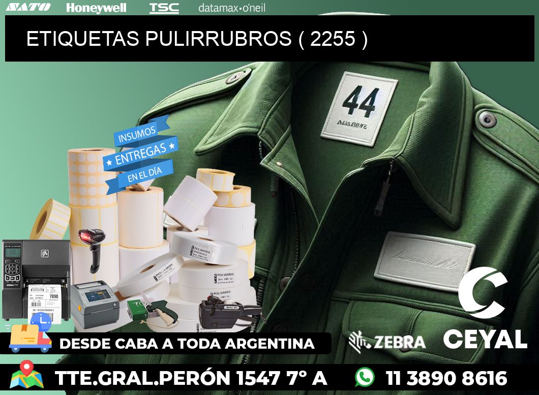 ETIQUETAS PULIRRUBROS ( 2255 )