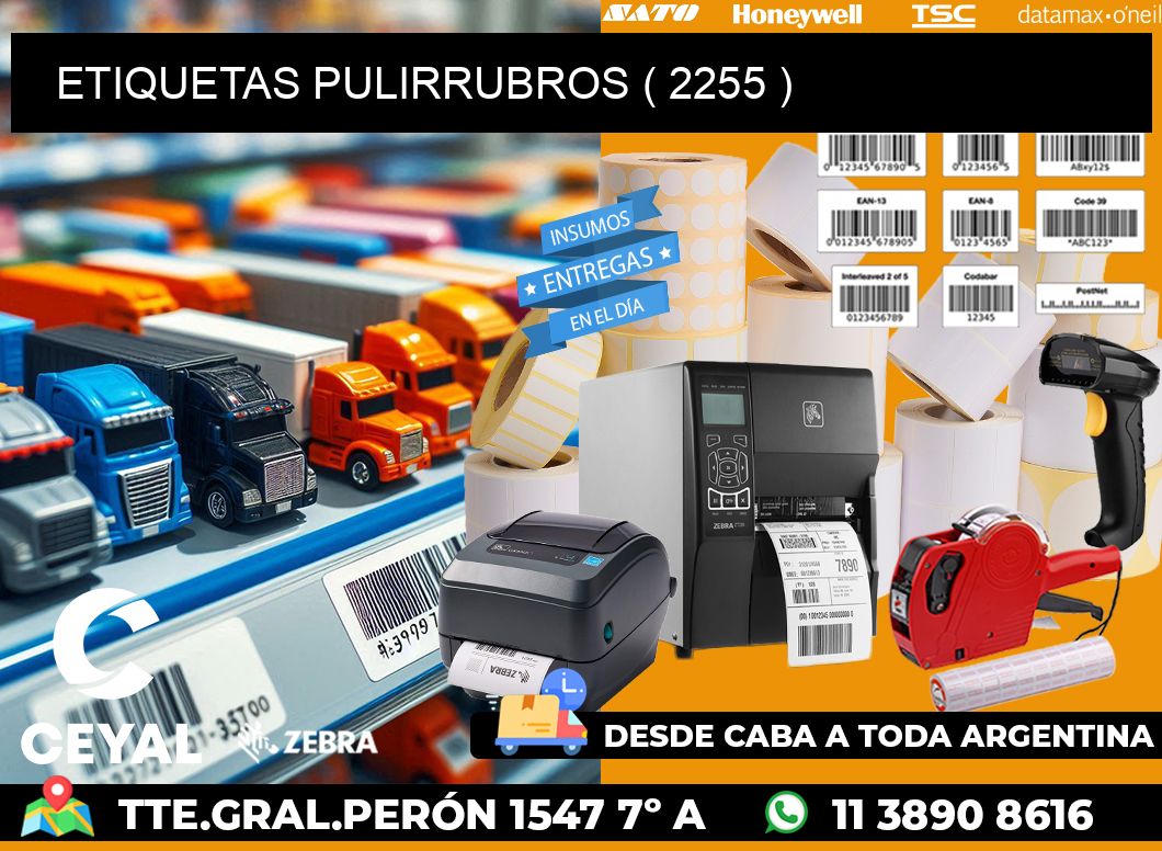 ETIQUETAS PULIRRUBROS ( 2255 )