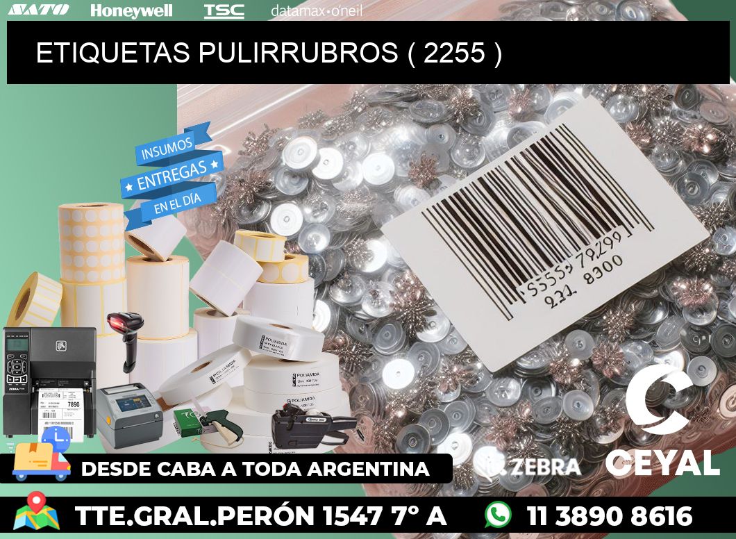 ETIQUETAS PULIRRUBROS ( 2255 )