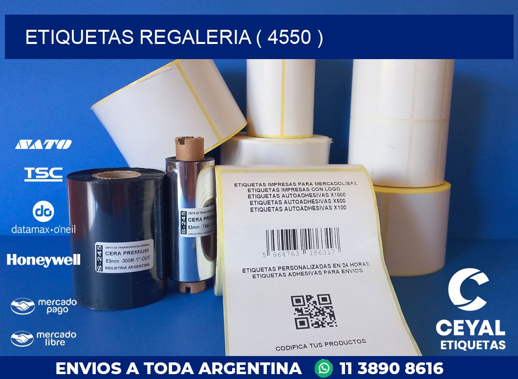 ETIQUETAS REGALERIA ( 4550 )