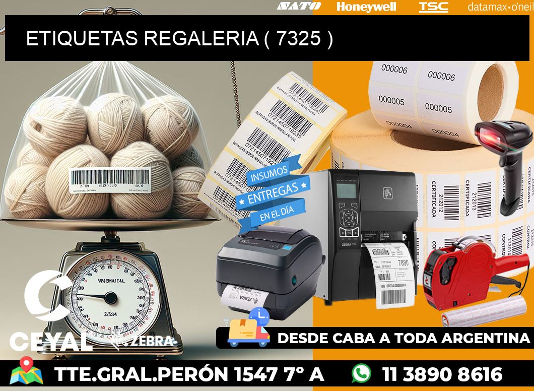 ETIQUETAS REGALERIA ( 7325 )