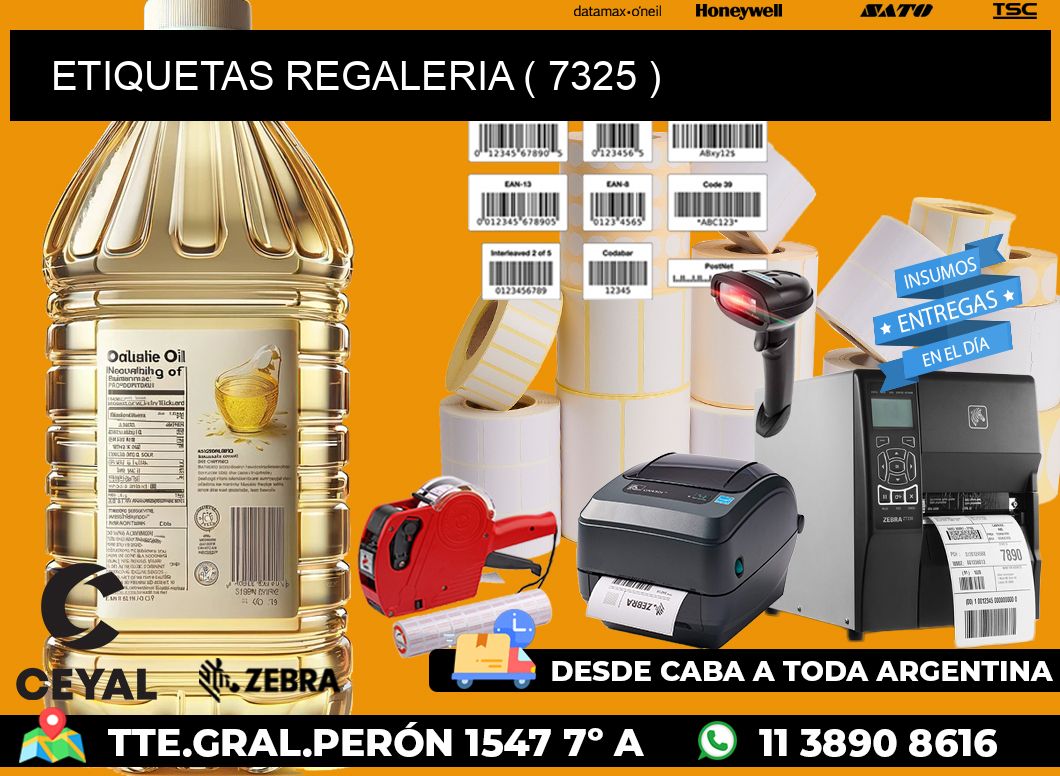 ETIQUETAS REGALERIA ( 7325 )