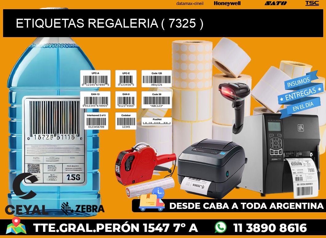 ETIQUETAS REGALERIA ( 7325 )