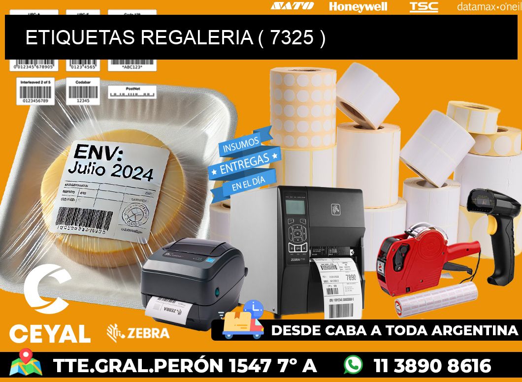 ETIQUETAS REGALERIA ( 7325 )