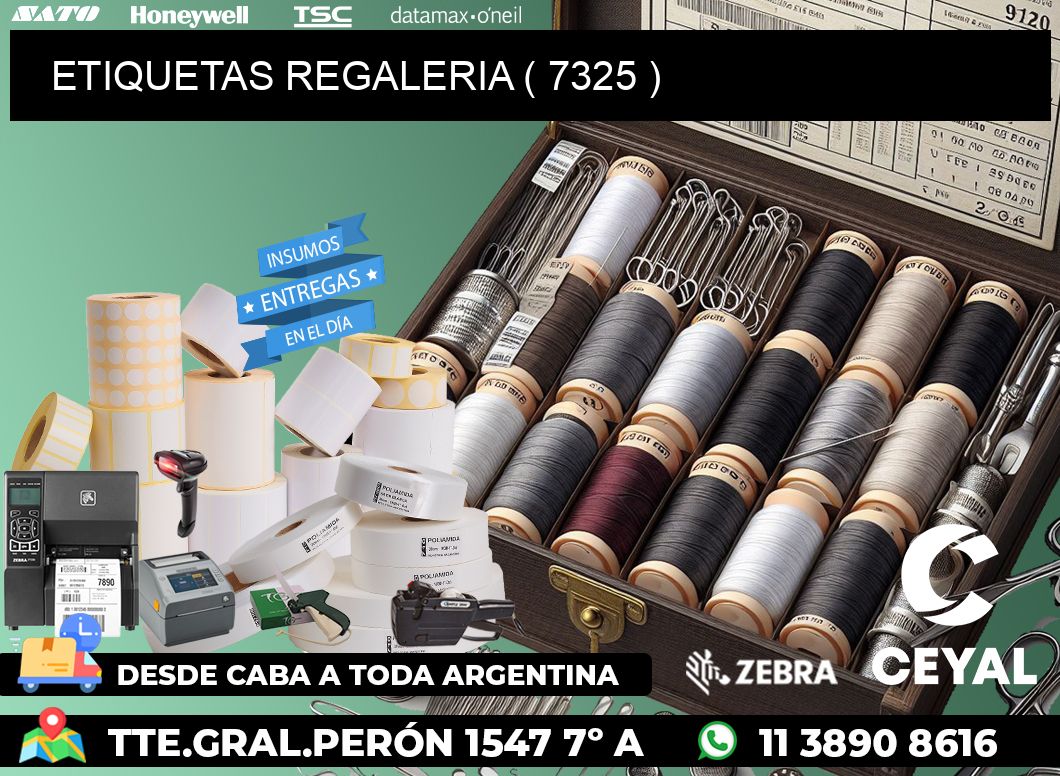 ETIQUETAS REGALERIA ( 7325 )