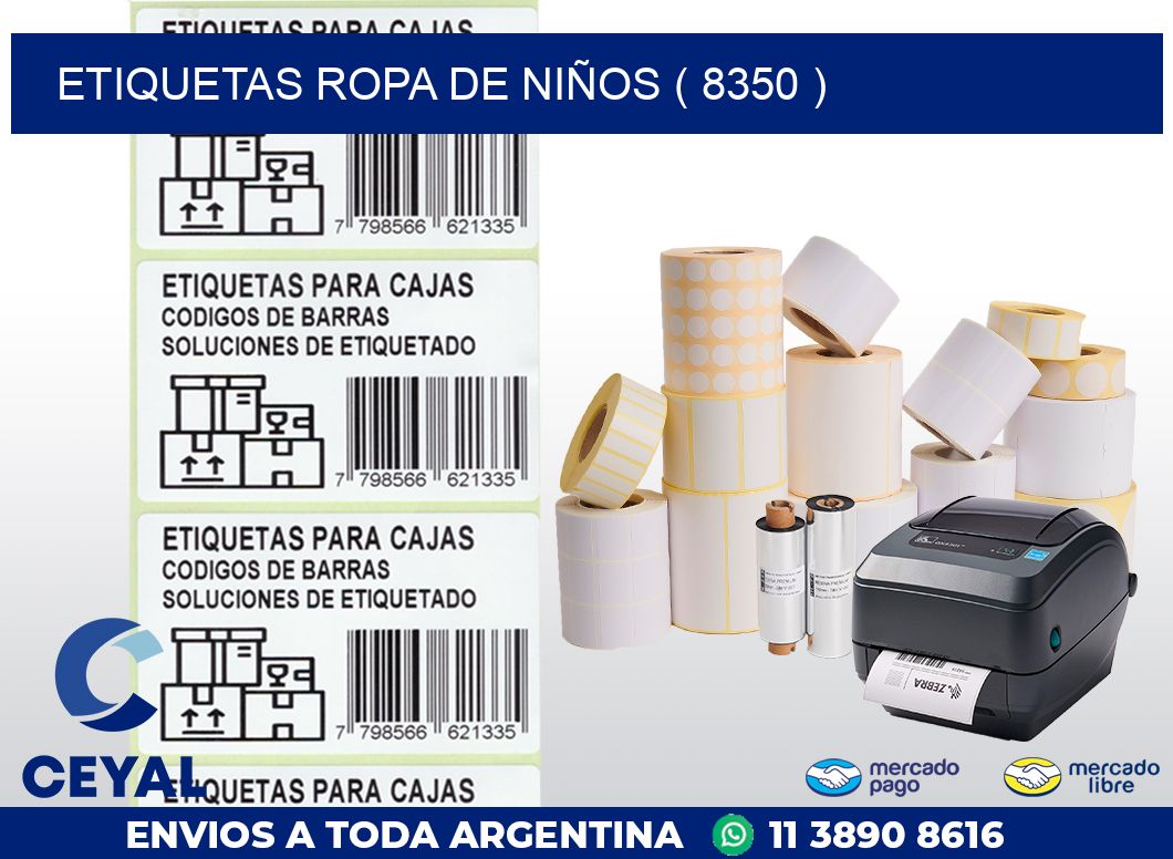 ETIQUETAS ROPA DE NIÑOS ( 8350 )