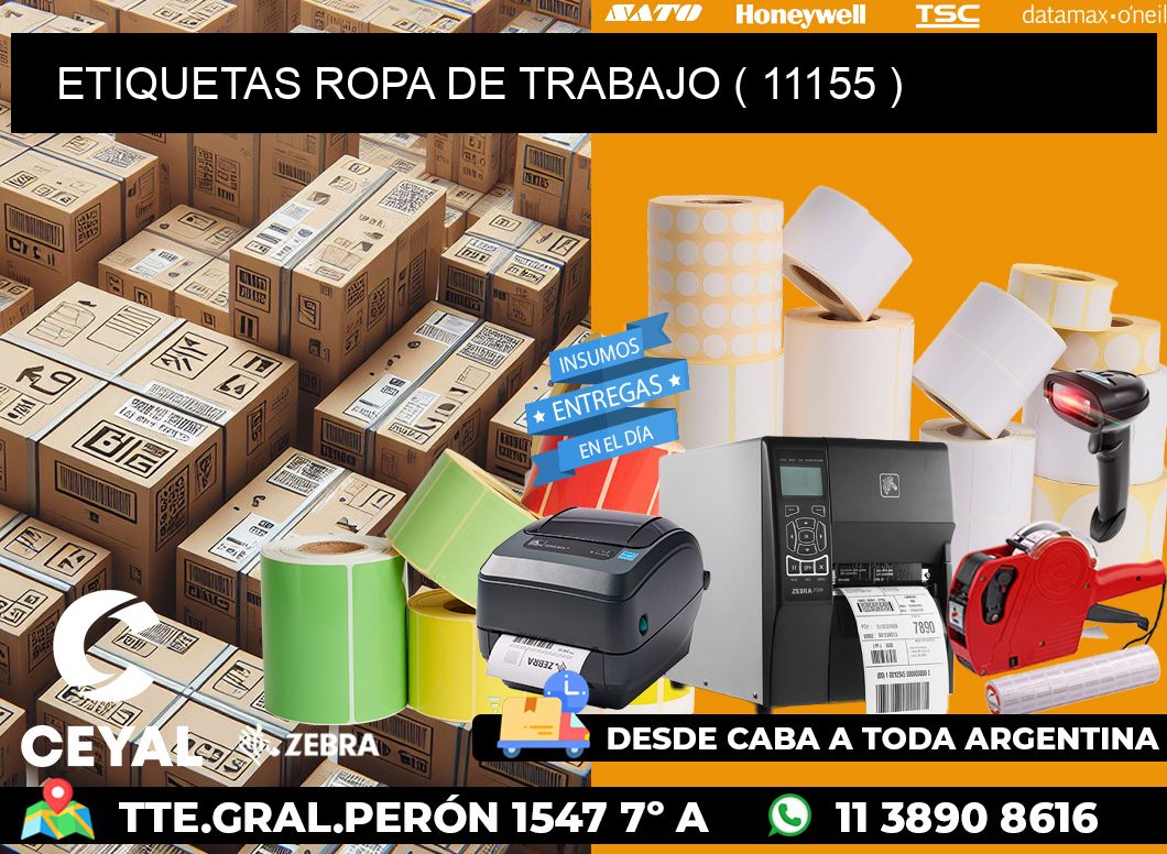 ETIQUETAS ROPA DE TRABAJO ( 11155 )