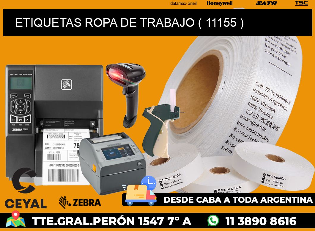 ETIQUETAS ROPA DE TRABAJO ( 11155 )