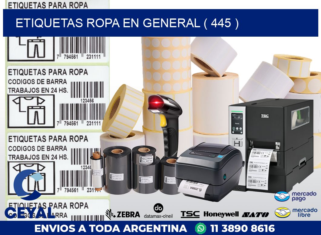 ETIQUETAS ROPA EN GENERAL ( 445 )