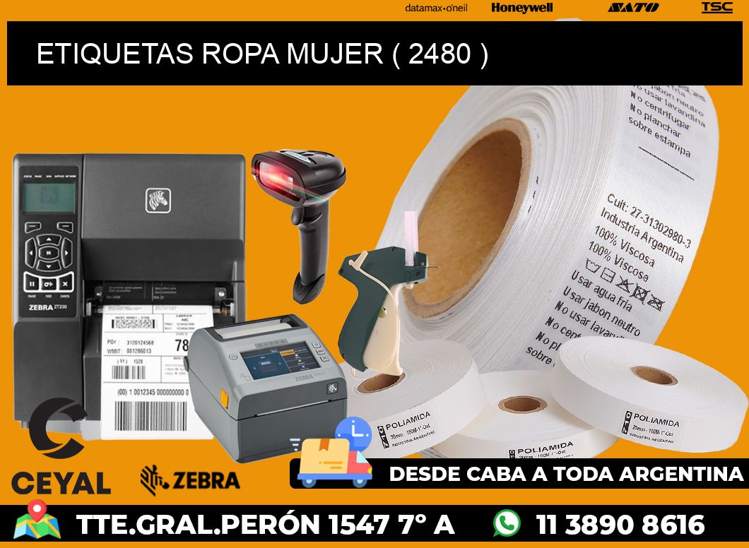 ETIQUETAS ROPA MUJER ( 2480 )