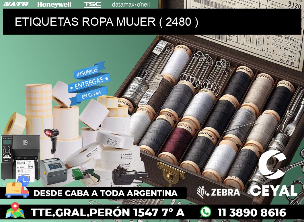 ETIQUETAS ROPA MUJER ( 2480 )