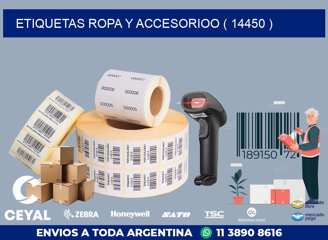 ETIQUETAS ROPA Y ACCESORIOO ( 14450 )