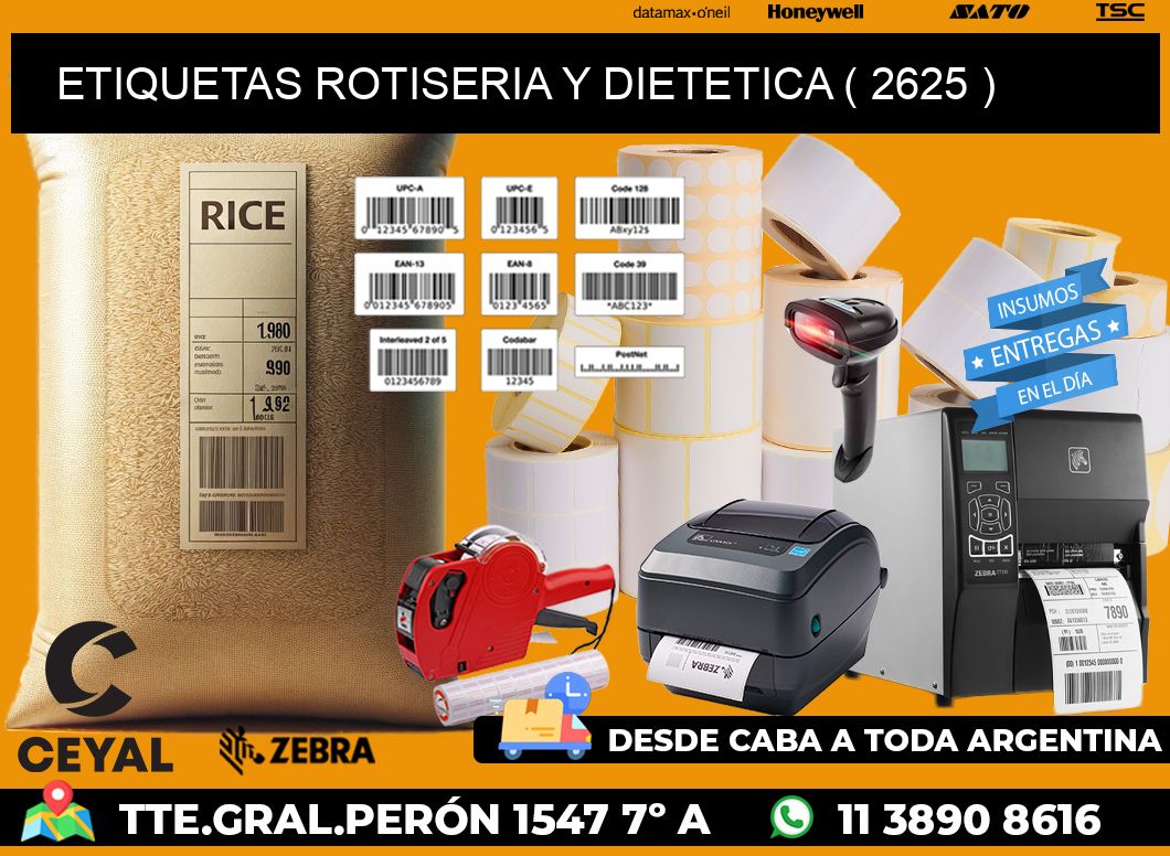 ETIQUETAS ROTISERIA Y DIETETICA ( 2625 )