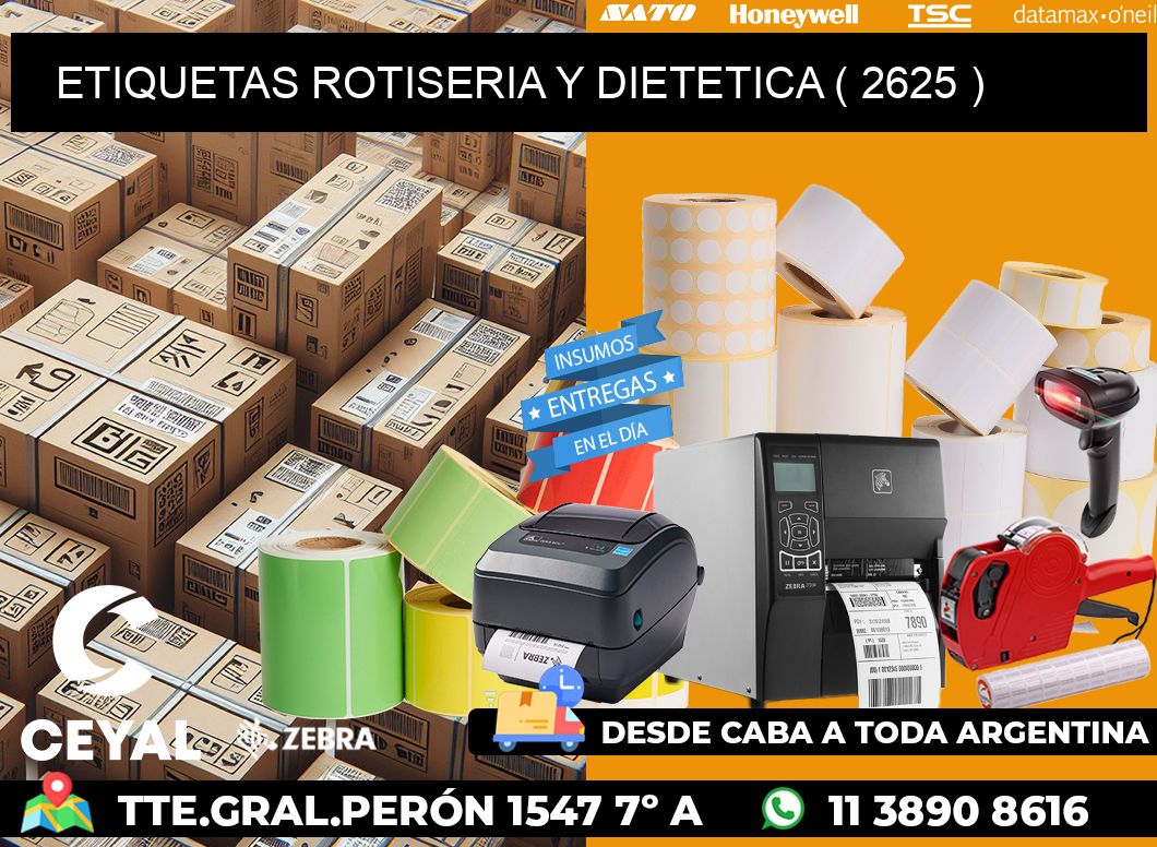 ETIQUETAS ROTISERIA Y DIETETICA ( 2625 )