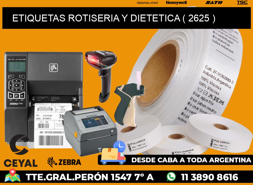 ETIQUETAS ROTISERIA Y DIETETICA ( 2625 )