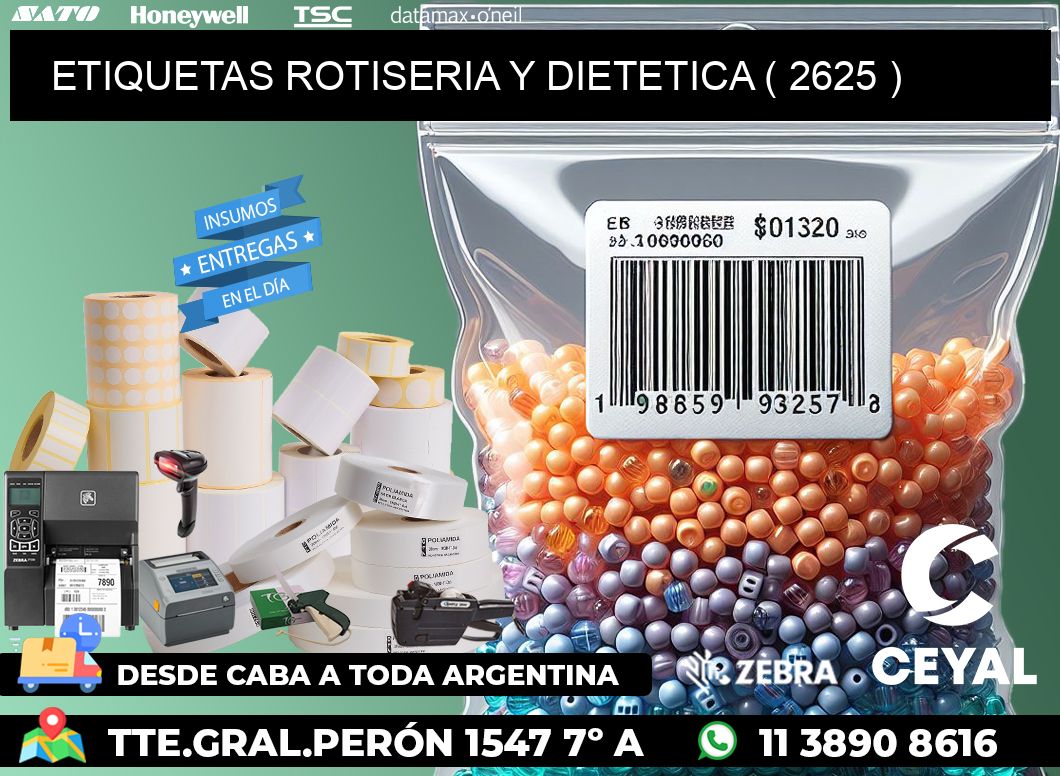 ETIQUETAS ROTISERIA Y DIETETICA ( 2625 )