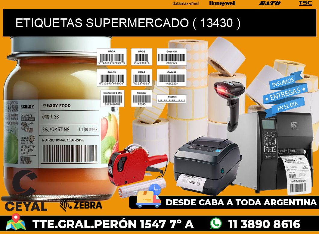 ETIQUETAS SUPERMERCADO ( 13430 )