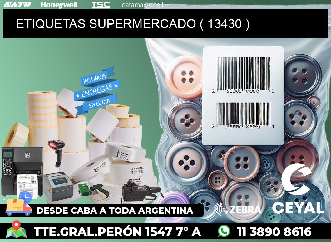 ETIQUETAS SUPERMERCADO ( 13430 )