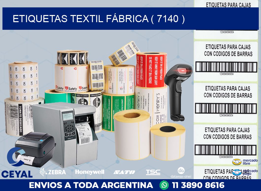 ETIQUETAS TEXTIL FÁBRICA ( 7140 )