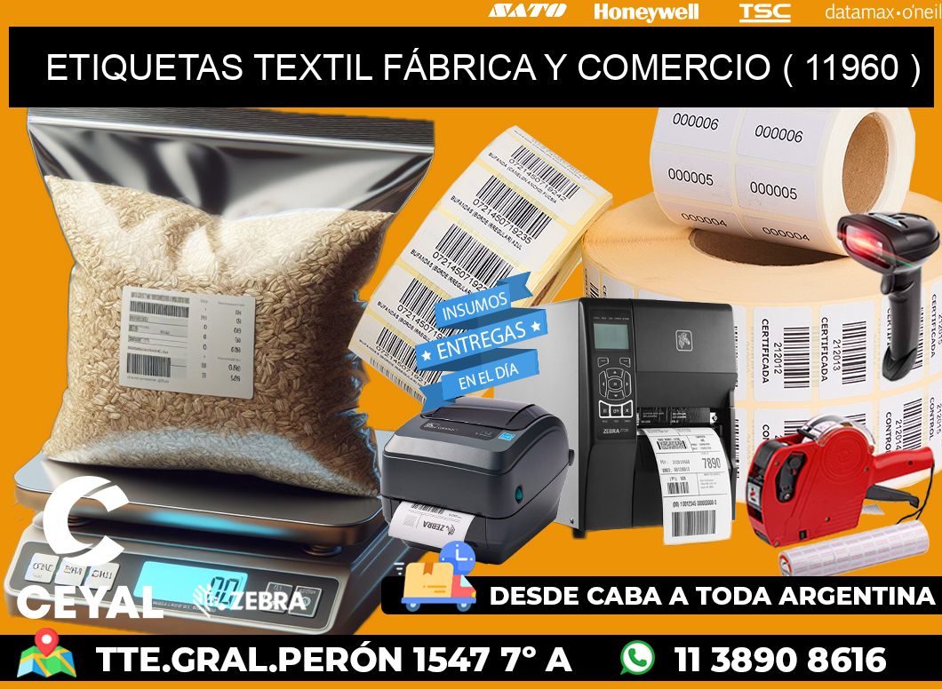 ETIQUETAS TEXTIL FÁBRICA Y COMERCIO ( 11960 )