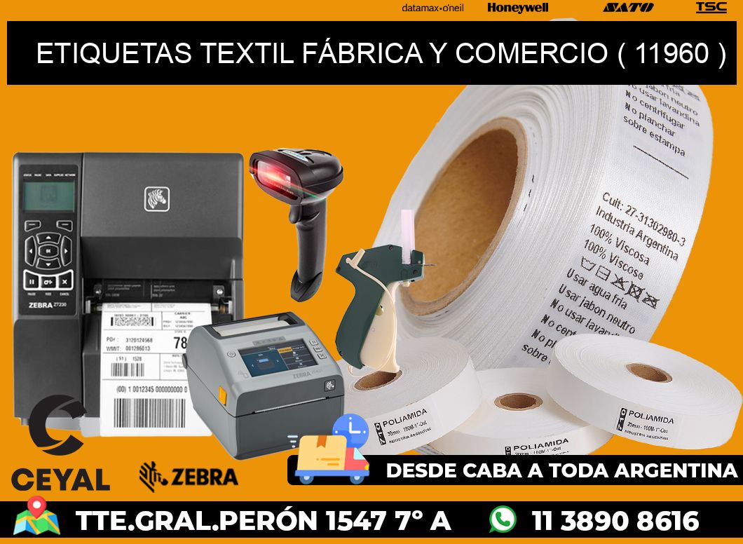 ETIQUETAS TEXTIL FÁBRICA Y COMERCIO ( 11960 )