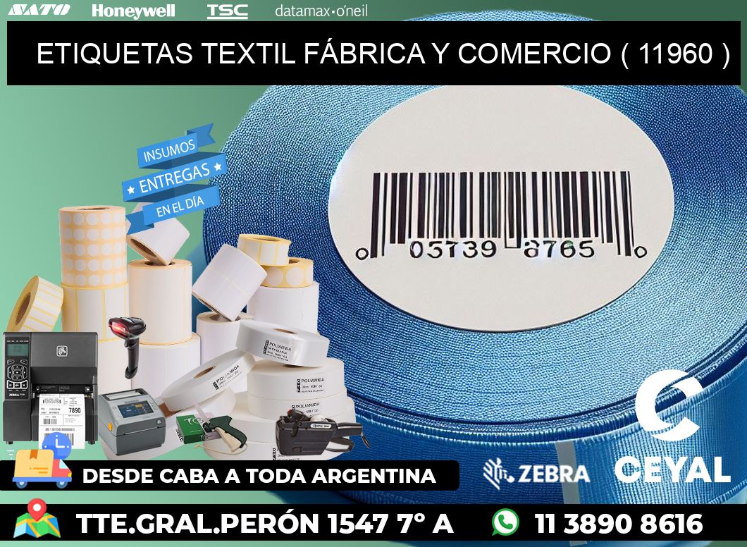 ETIQUETAS TEXTIL FÁBRICA Y COMERCIO ( 11960 )