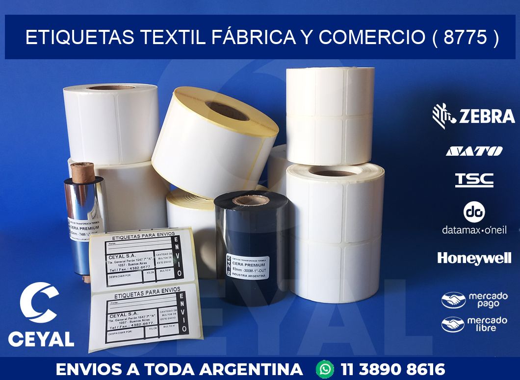 ETIQUETAS TEXTIL FÁBRICA Y COMERCIO ( 8775 )