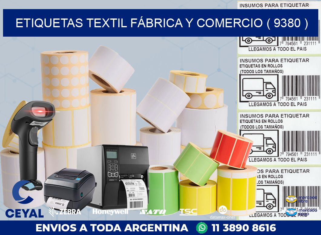 ETIQUETAS TEXTIL FÁBRICA Y COMERCIO ( 9380 )