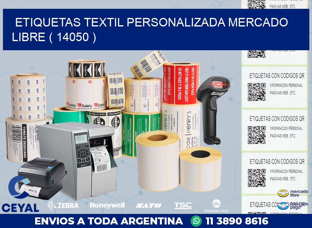 ETIQUETAS TEXTIL PERSONALIZADA MERCADO LIBRE ( 14050 )