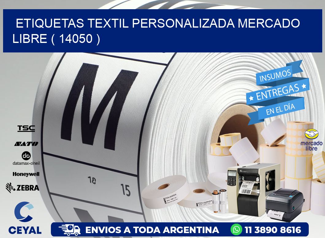 ETIQUETAS TEXTIL PERSONALIZADA MERCADO LIBRE ( 14050 )