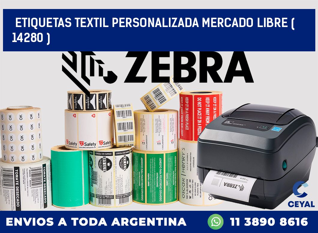 ETIQUETAS TEXTIL PERSONALIZADA MERCADO LIBRE ( 14280 )