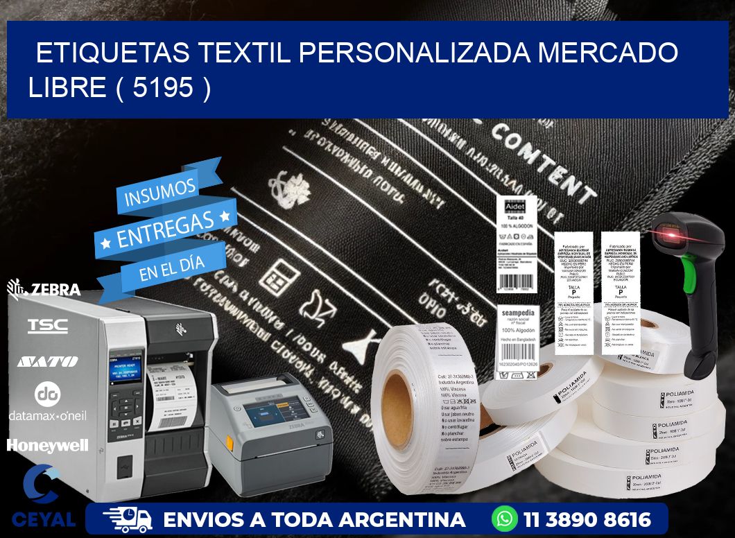 ETIQUETAS TEXTIL PERSONALIZADA MERCADO LIBRE ( 5195 )