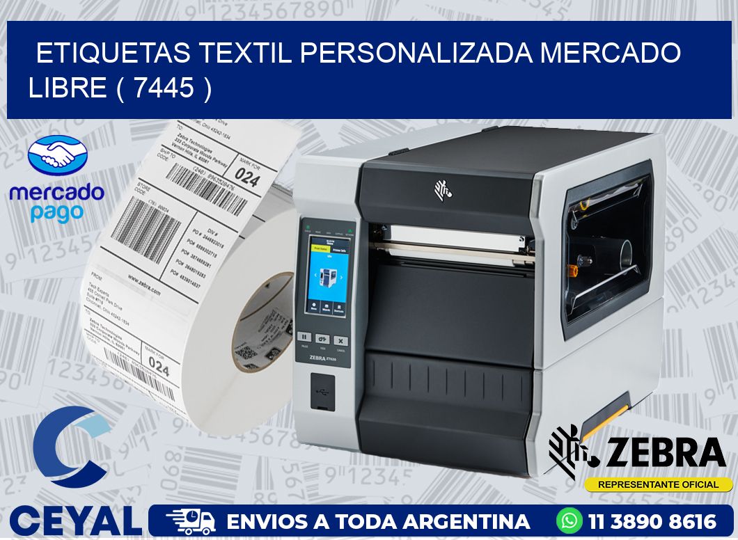 ETIQUETAS TEXTIL PERSONALIZADA MERCADO LIBRE ( 7445 )