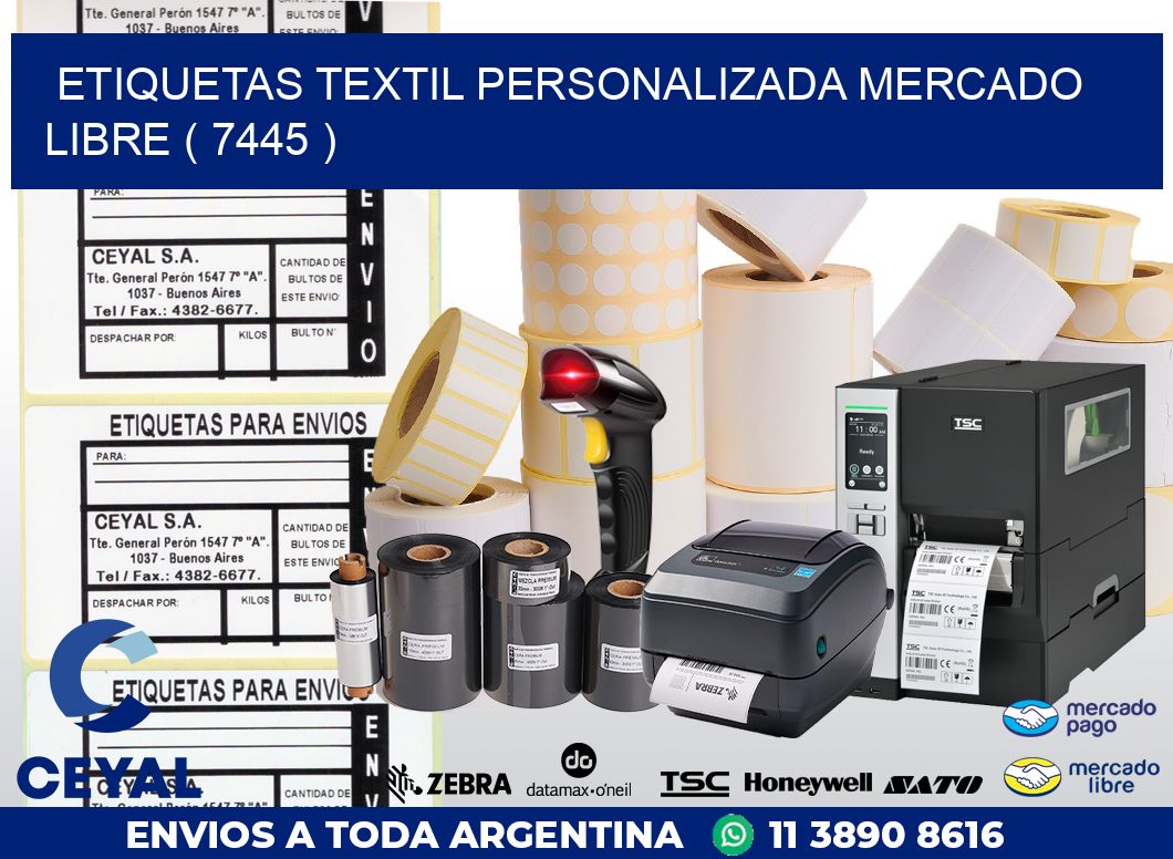 ETIQUETAS TEXTIL PERSONALIZADA MERCADO LIBRE ( 7445 )