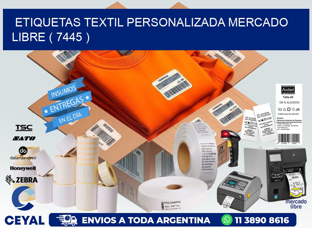 ETIQUETAS TEXTIL PERSONALIZADA MERCADO LIBRE ( 7445 )