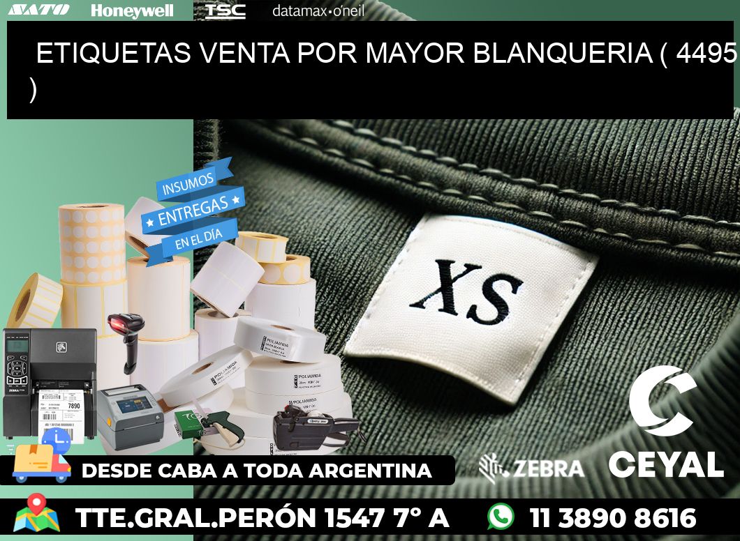 ETIQUETAS VENTA POR MAYOR BLANQUERIA ( 4495 )